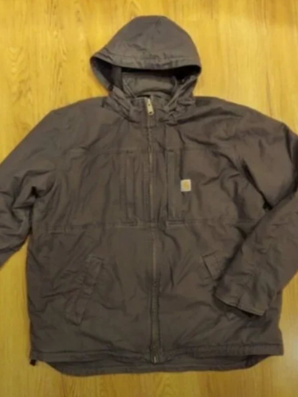 Carhartt Men's Hooded Performance Coat - Dark Gray. Size 2XL. Lose Fit.